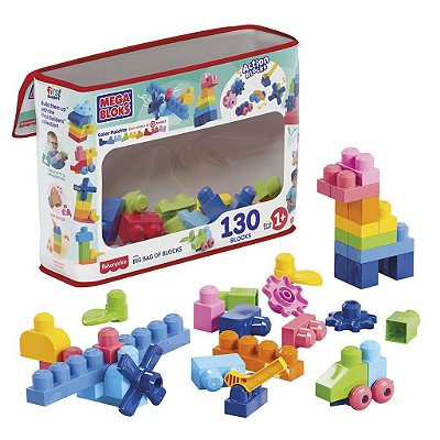 Blocos de Montar Mattel Mega Bloks First Big Box Of Blocks Oficial