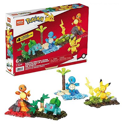 Blocos de Montar Mattel Pokémon Pokemon Kanto Region Team Oficial