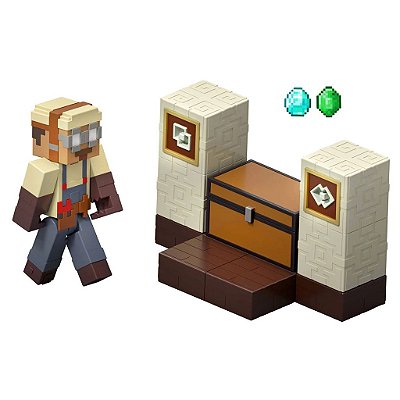 Action Figure Mattel Minecraft Minecraft 3 25 Dusters Coot Stash Oficial