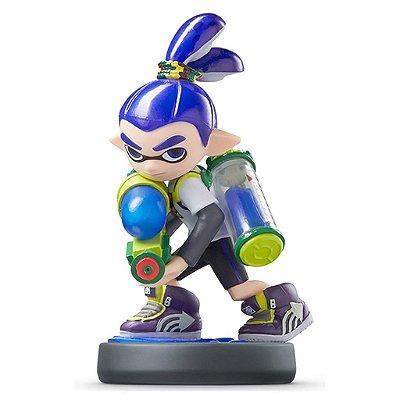 amiibo Splatoon Blue Inkling Boy Nintendo Figure NFC Oficial