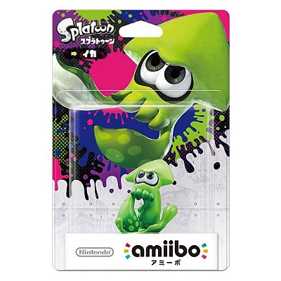 amiibo Splatoon Green Inkling Squid Nintendo Figure NFC Oficial