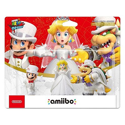 amiibo Super Mario Peach And Bowser Nintendo Figure NFC Oficial