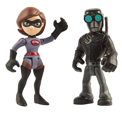 Action Figure Jakks Os Incríveis 2 Mulher-Elástica e Screenslaver Oficial