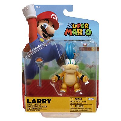 Action Figure Jakks Super Mario Larry Koopa 4" Oficial