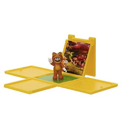 Action Figure Jakks Super Mario Movie Tanooki Mario 1.25" Oficial