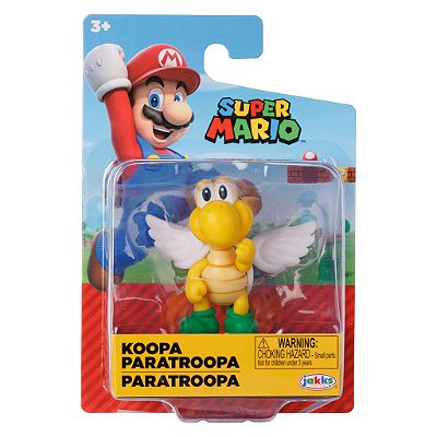 Action Figure Jakks Super Mario Koopa Paratroopa 2.5" Oficial