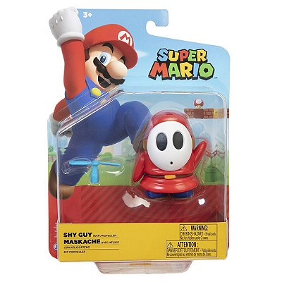 Action Figure Jakks Super Mario Shy Guy 4" Oficial