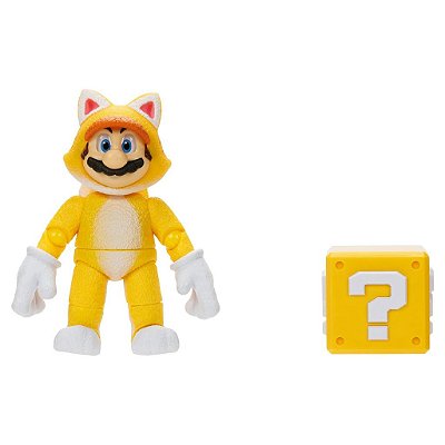 Action Figure Jakks Super Mario Movie Cat Mario 4" Oficial