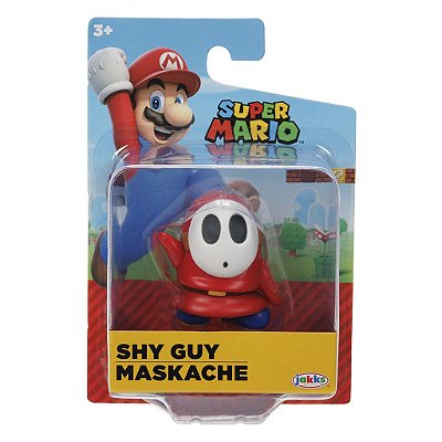 Action Figure Jakks Super Mario Shy Guy 2.5" Oficial