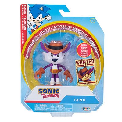 Action Figure Jakks Sonic the Hedgehog Fang 4" Oficial