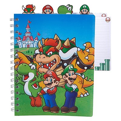 Acessório Jakks Super Mario Caderno Espiral Oficial