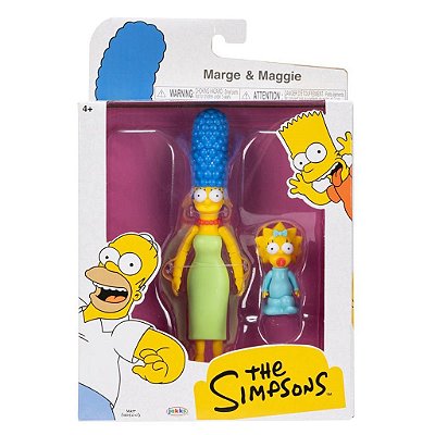 Action Figure Jakks Os Simpsons Marge e Maggie 5" Oficial