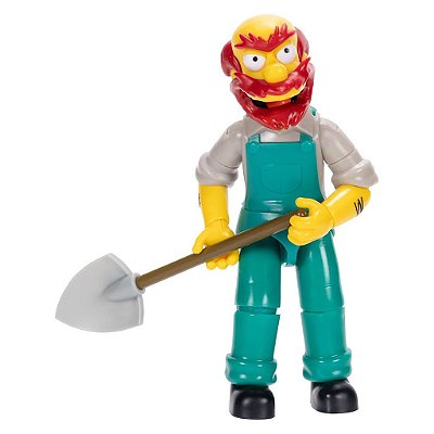 Action Figure Jakks Os Simpsons Willie o Jardineiro 5" Oficial