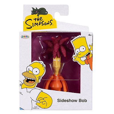 Action Figure Jakks Os Simpsons Sideshow Bob 5" Oficial