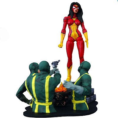 Action Figure Diamond Select Marvel Select Mulher-Aranha Oficial