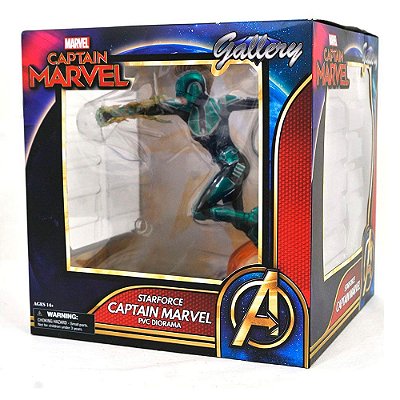 Estátua Diamond Select Marvel Capitã Marvel Starforce Oficial