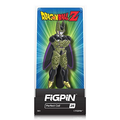 Pin FiGPiN Dragon Ball Z Perfect Cell #28 Esmalte Duro 7,6 cm Colecionável Oficial Licenciado