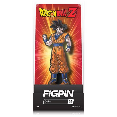 Pin FiGPiN Dragon Ball Z Goku #22 Esmalte Duro 7,6 cm Colecionável Oficial Licenciado