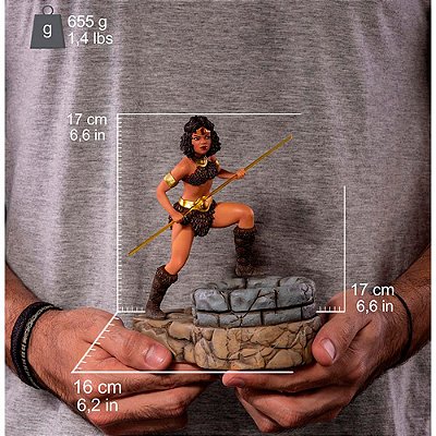 Estátua Iron Studios BDS Art Scale 1:10 Dungeons & Dragons Diana, a Acrobata Polystone Pintada à Mão