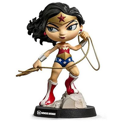 Estátua Iron Studios MiniCo DC Comics Wonder Woman PVC Pintada à Mão Oficial Licenciada Colecionável
