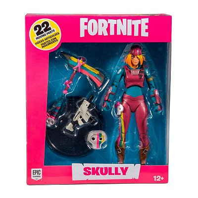Action Figure McFarlane Toys Fortnite Skully 18 cm Articulada Oficial Licenciada Colecionável
