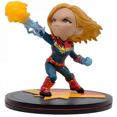 Figure Colecionável QMx Q-Fig Marvel Comics Captain Marvel 9 cm Diorama PVC Oficial Licenciada