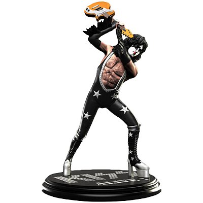 Estátua KnuckleBonz Rock Iconz KISS ALIVE! Paul Stanley 21,5 cm Escala 1:9 Edição Limitada Oficial