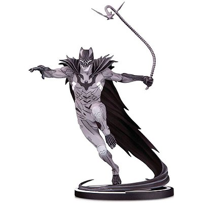 Estátua DC Collectibles Batman Black & White por Kenneth Rocafort 18 cm Edição Limitada Numerada