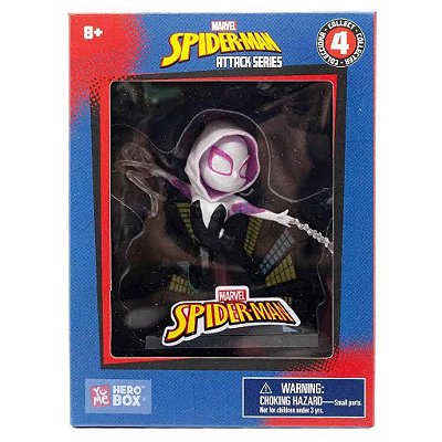 Figure YuMe Hero Box Tower Series Marvel Ghost-Spider 7,5 cm Vinil Empilhável Oficial Licenciada