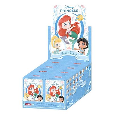 Display Pop Mart Disney Disney Princess Fairy Tales Caixa Fechada com 8 Blind Boxes Sem Repetição