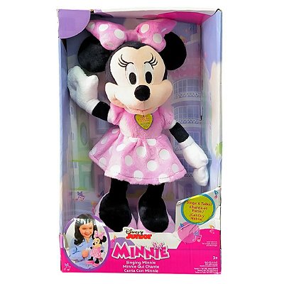 Pelúcia Colecionável Just Play Disney Junior Minnie Happy Helpers 30 cm Tecido Macio Oficial