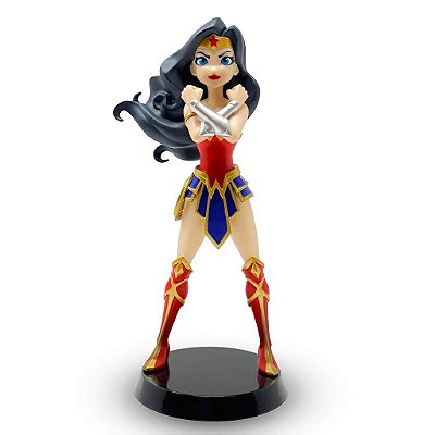 Figure Plastoy DC Comics Wonder Woman 15 cm Pintada à Mão Oficial Licenciada Colecionável