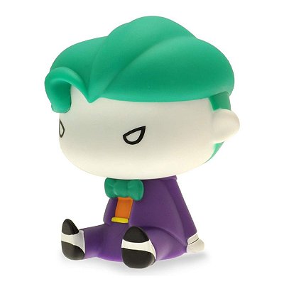 Cofre Chibi Plastoy DC Comics Coringa 15 cm Pintado à Mão Colecionável Oficial Licenciada