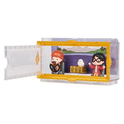 Set Spin Master Harry Potter Micro Magical Moments com Figuras 3,8 cm e Case de Exposição