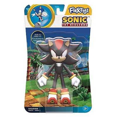 Figure TCG Toys Sonic the Hedgehog Shadow FleXfigs 12 cm Dobrável em Cartela Original Licenciada