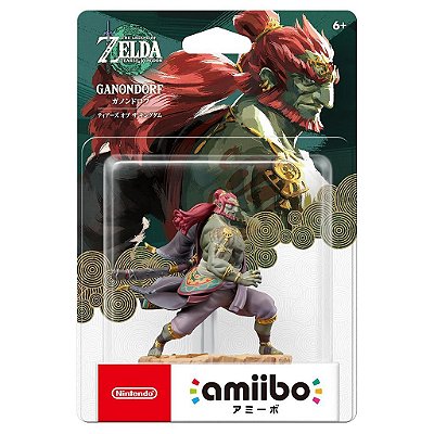 Figure Amiibo Nintendo Ganondorf — Série Zelda com Chip NFC Original Lacrada Colecionável