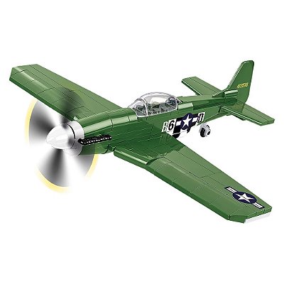 Blocos de Montar COBI Mustang P-51 152 Peças Original Polônia ABS Certificado Colecionável Lacrado