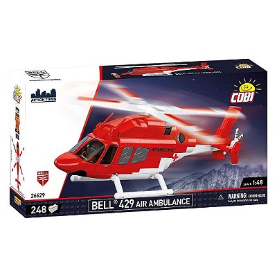 Blocos de Montar COBI Bell 429 Air Ambulance 248 Peças Ref 26629 Original Polônia ABS