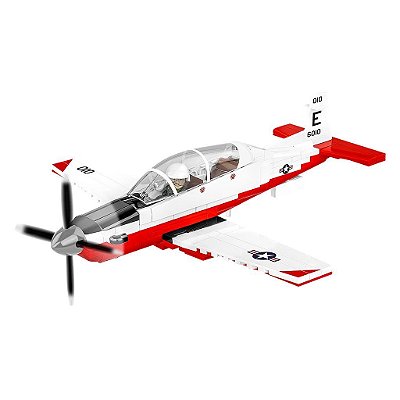 Blocos de Montar COBI Beechcraft T-6 197 Peças Ref 26625 Original Polônia ABS Colecionável Lacrado