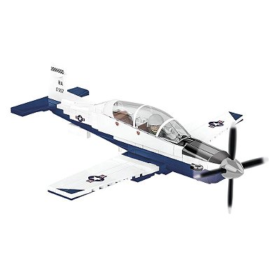 Blocos de Montar COBI Beechcraft T-6 197 Peças Ref 26624 Original Polônia ABS Colecionável Lacrado