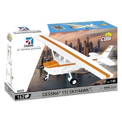 Blocos de Montar COBI Cessna 172 Sh 162 Peças Original Polônia ABS Certificado Colecionável Lacrado