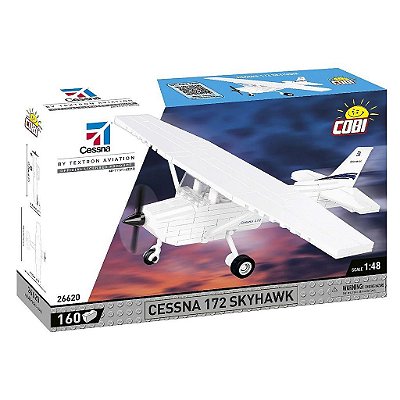 Blocos de Montar COBI Cessna 172 SH W 160 Peças Original Polônia ABS Certificado