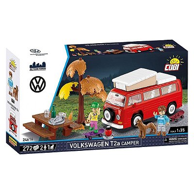 Blocos de Montar COBI VW Camping Wagen 2 Fig 272 Peças Ref 24616 Original Polônia ABS