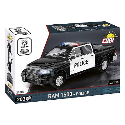 Blocos de Montar COBI Dodge 1500 Ram Police 203 Peças Ref 24608 Original Polônia ABS