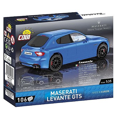 Blocos de Montar COBI Maserati Levante GTS 106 Peças Ref 24569 Original Polônia ABS