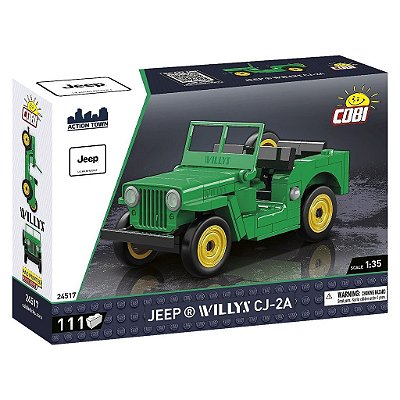 Blocos de Montar COBI Jeep Willys CJ-2A Wh 111 Peças Ref 24518 Original Polônia ABS