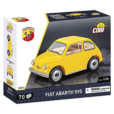 Blocos de Montar COBI Fiat 500 Abarth 70 Peças Original Polônia ABS Certificado Colecionável Lacrado