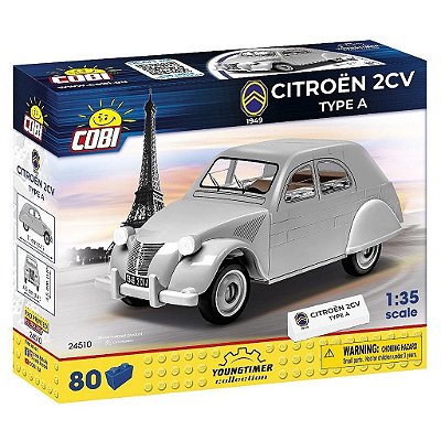Blocos de Montar COBI Citroen 2CV Type 1949 a 80 Peças Ref 24510 Original Polônia ABS