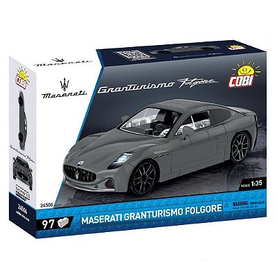 Blocos de Montar COBI Maserati Granturismo 2024 Folgore 97 Peças Ref 24506 Original Polônia ABS