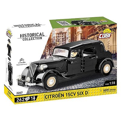 Blocos de Montar COBI Citroen 15CV Six D 262 Peças Ref 2267 Original Polônia ABS